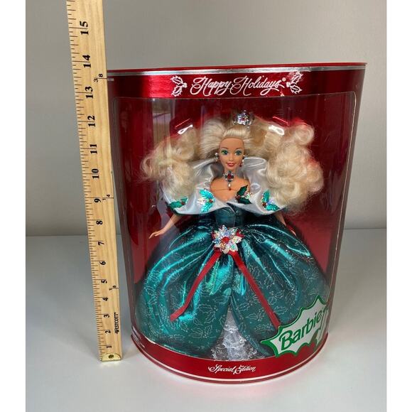 Mattel Happy Holidays Barbie Special Edition 1995 SEALED New In Box - Picture 8 of 8